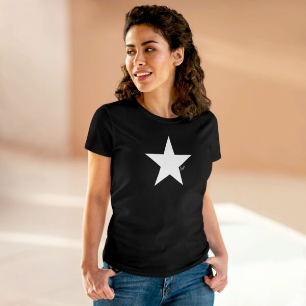 Star  - Women's Midweight Cotton Tee - Image 5