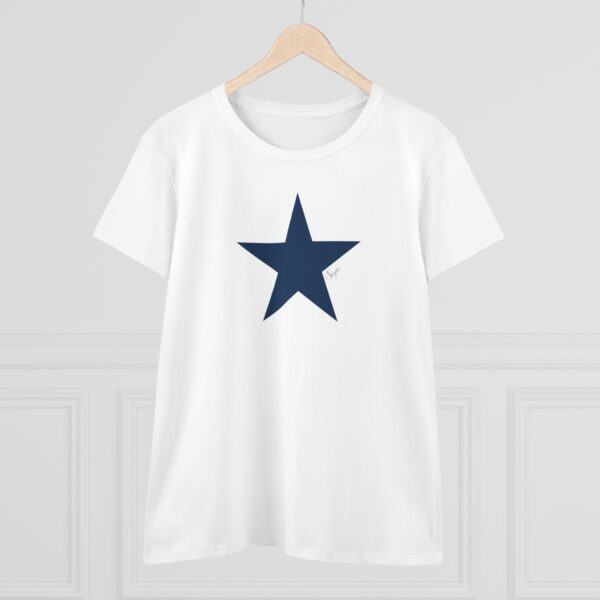 Star  - Women's Midweight Cotton Tee - Image 4